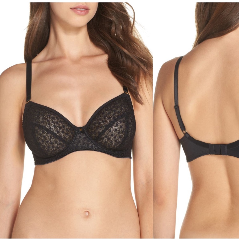 Freya Starlight Side Support 55201 Black Lace Bra - Picture 4 of 4